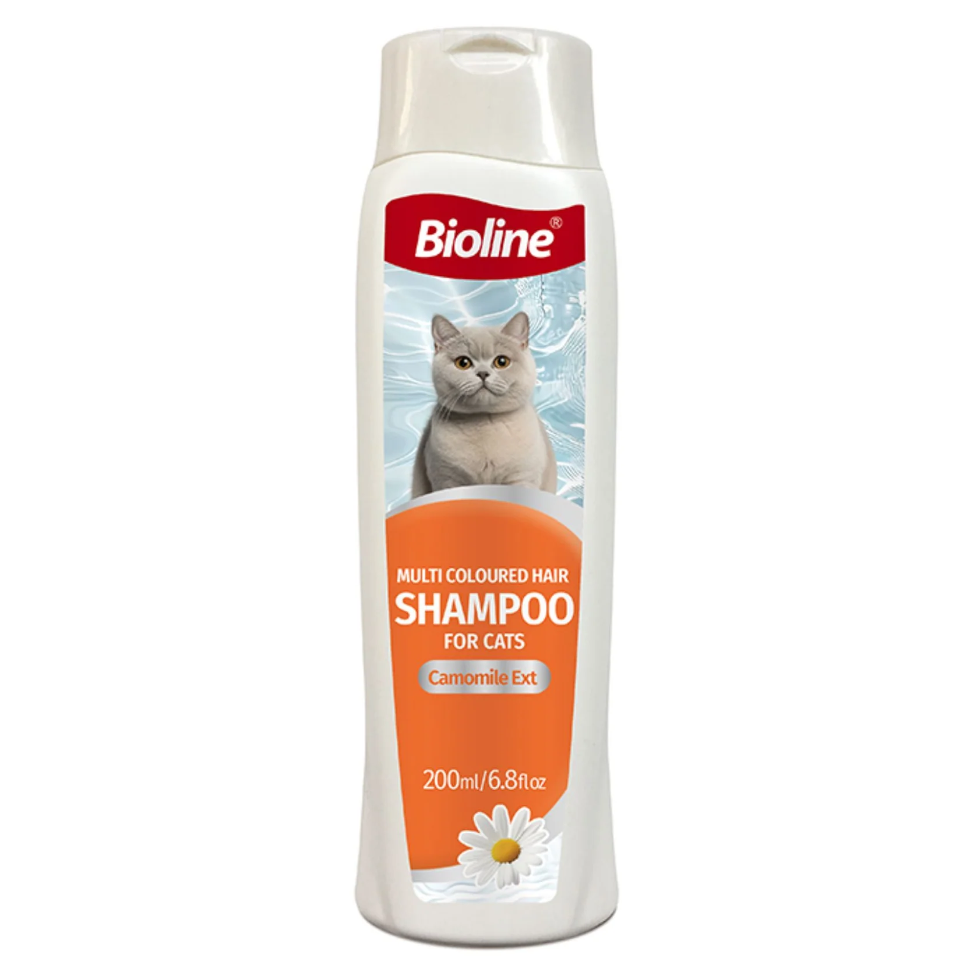 Bioline Multi-Coloured Hair Shampoo For Cat - 200ml Bioline Multi-Coloured Hair Shampoo For Cat - 200ml