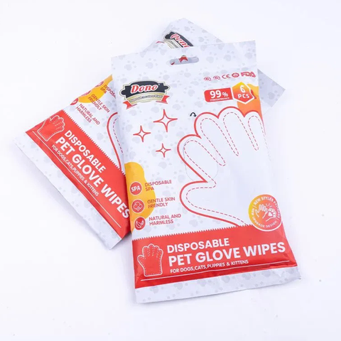 قفازات مناديل مبللة 6 قطع