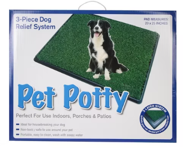 حمام تدريب الكلاب بالعشب الصناعي ثلاثي الطبقات Pet Potty