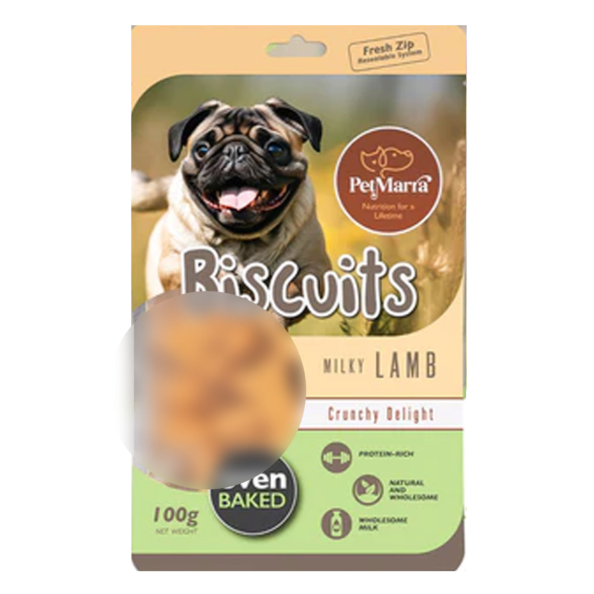 Pet Marra Dog Treat Lamb 100g