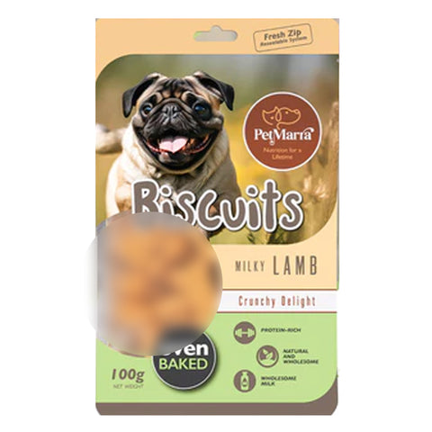 Pet Marra Dog Treat Lamb 100g