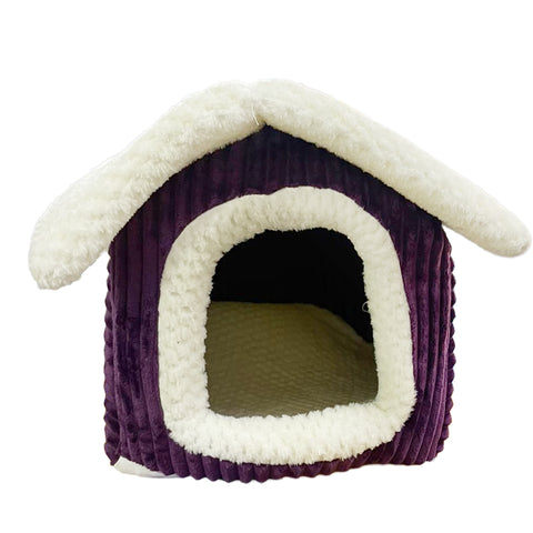 فرشة شكل بيت بنفسجي