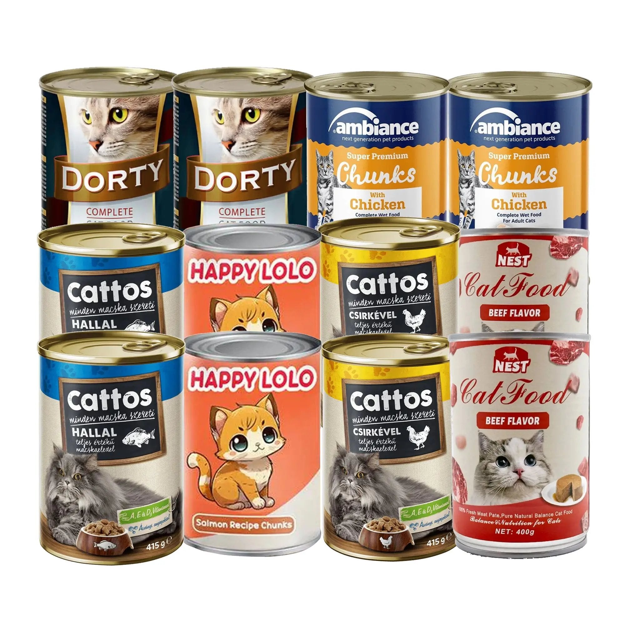 Cat wet food 400g x12Mix Cat wet food 400g x12Mix