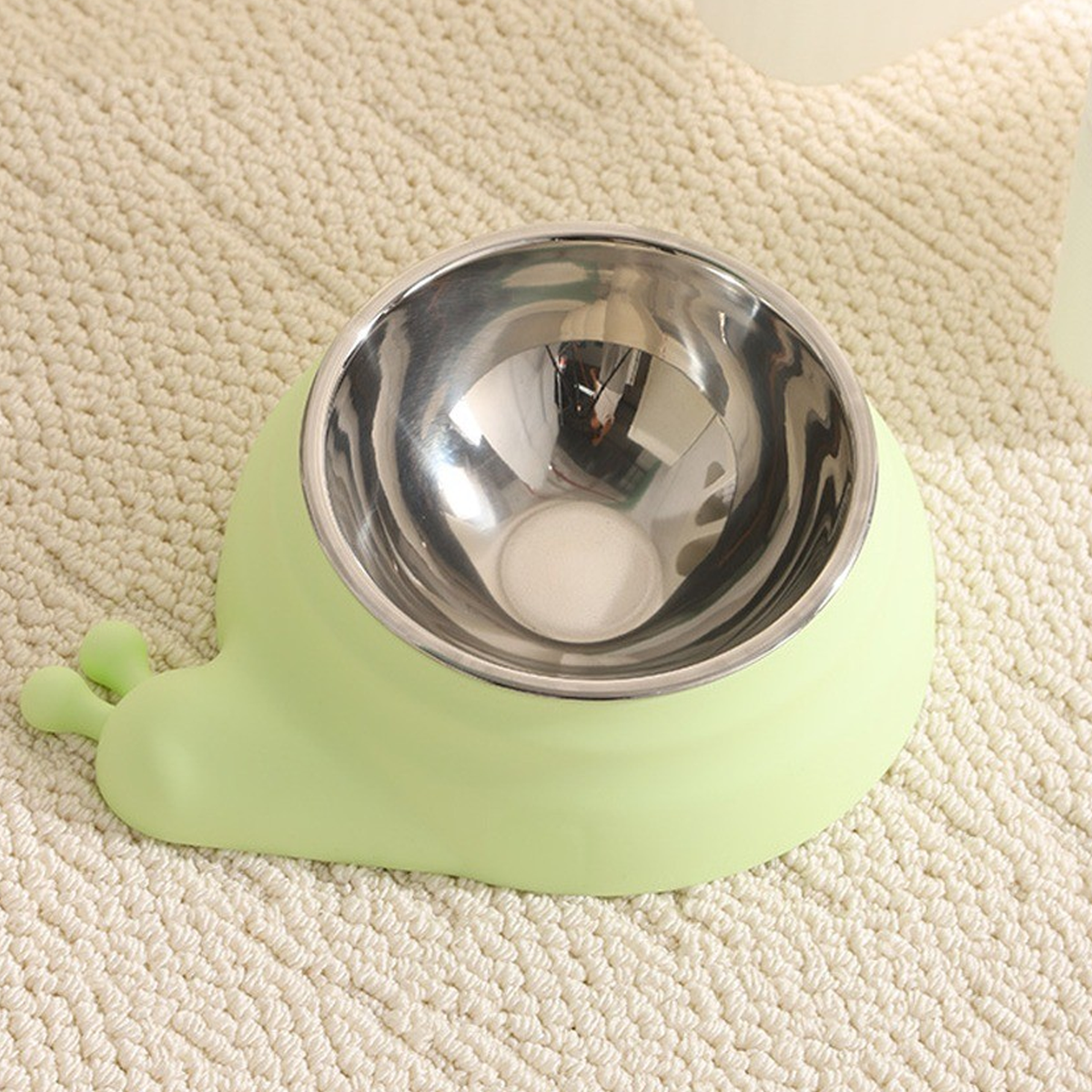 صحن مفرد ستانلس شكل حلزون