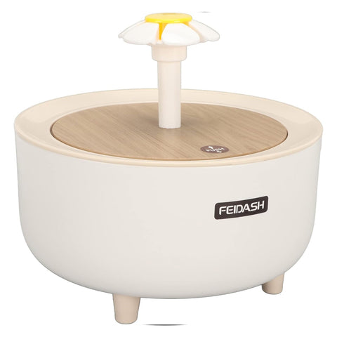 Automatic Cat Water Fountain with Flower Faucet