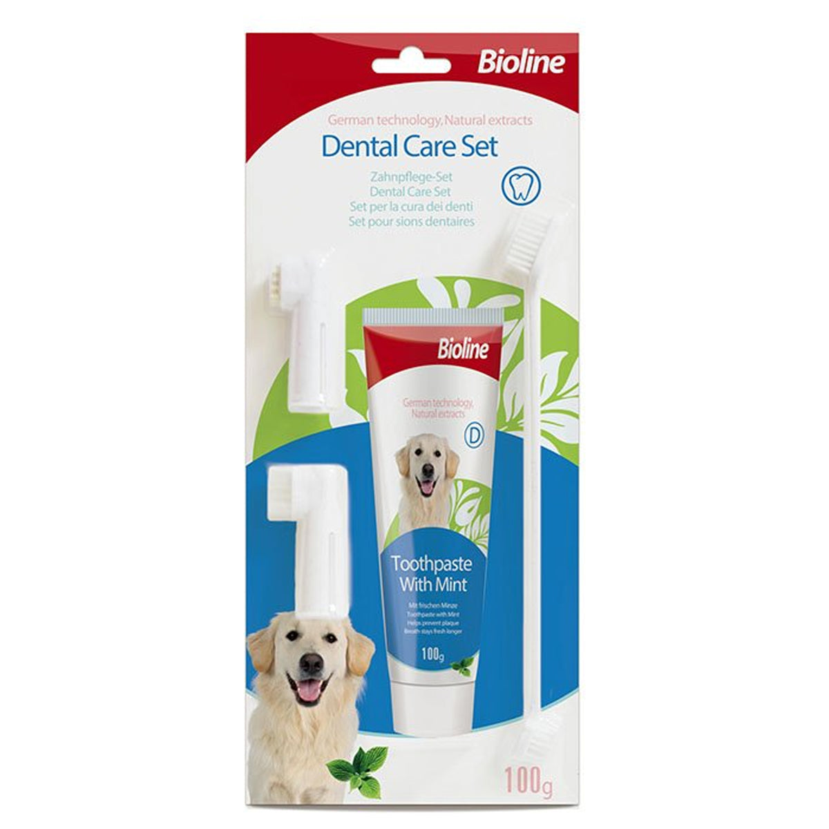 Bioline Dental Care Set for Dogs & Cats 100g