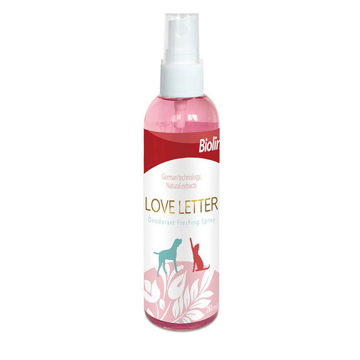 Bioline Love Letter Pet Deodorant Freshening Spray 207ml for Dogs & Cats