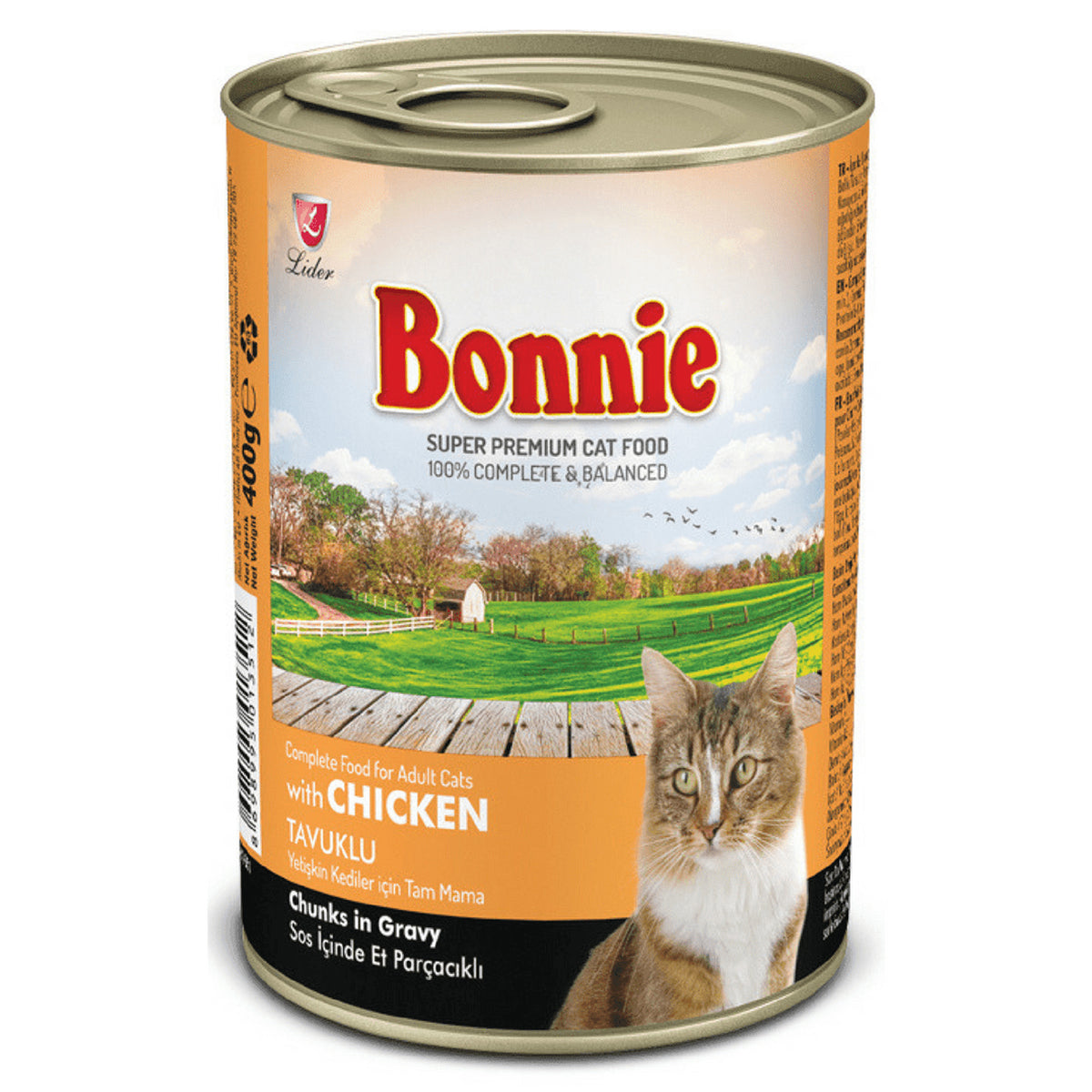 Bonnie Cat Chunks in Gravy with Chicken 400g