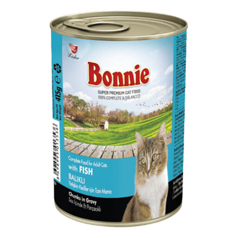 Bonnie Cat Chunks in Gravy with Fish 400g