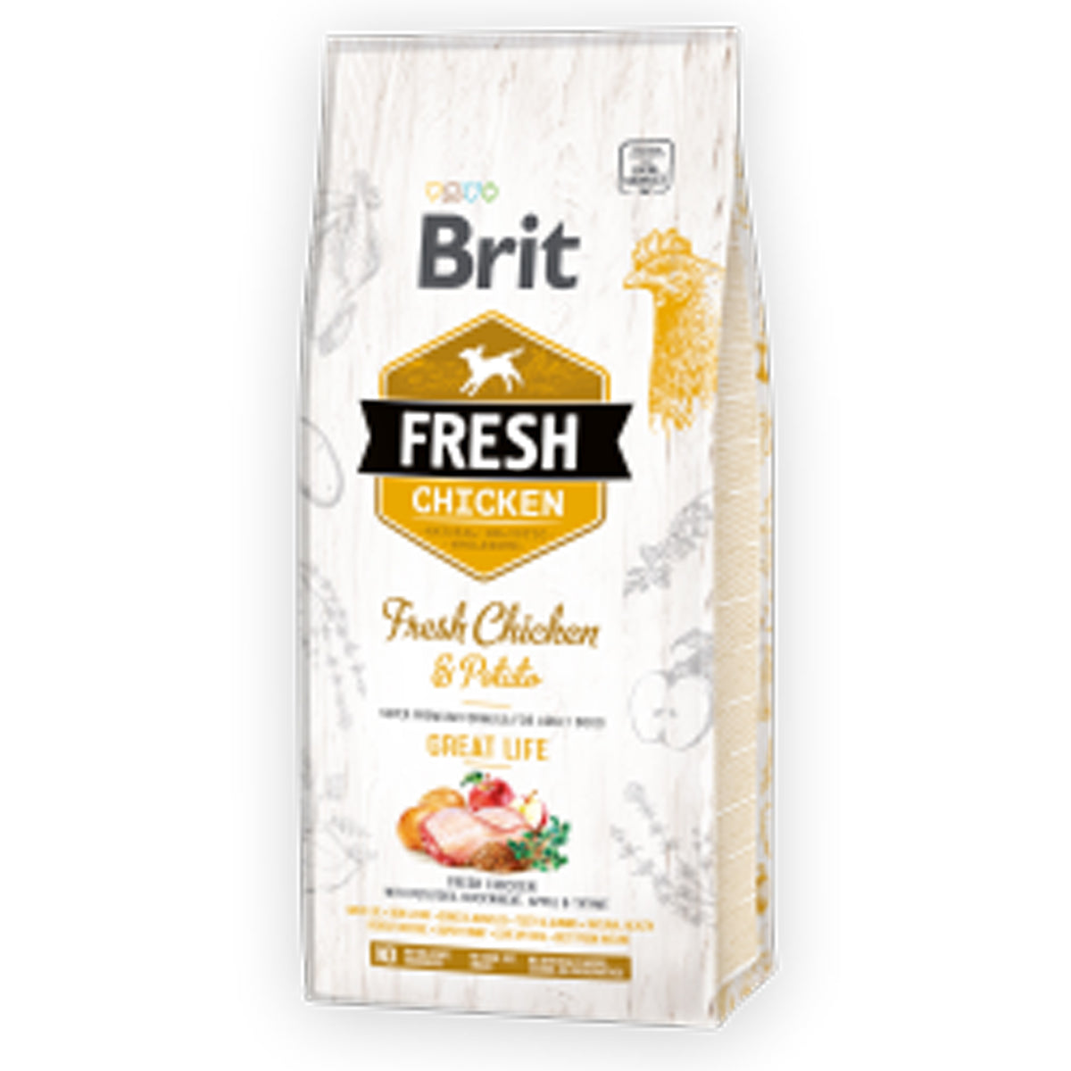 Brit Fresh Chicken with Potato Adult Great Life – Super Premium Dry Food for Adult Dogs