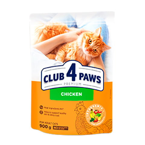 Club 4 Paws Premium Chicken Dry Food for Adult Cats 900g