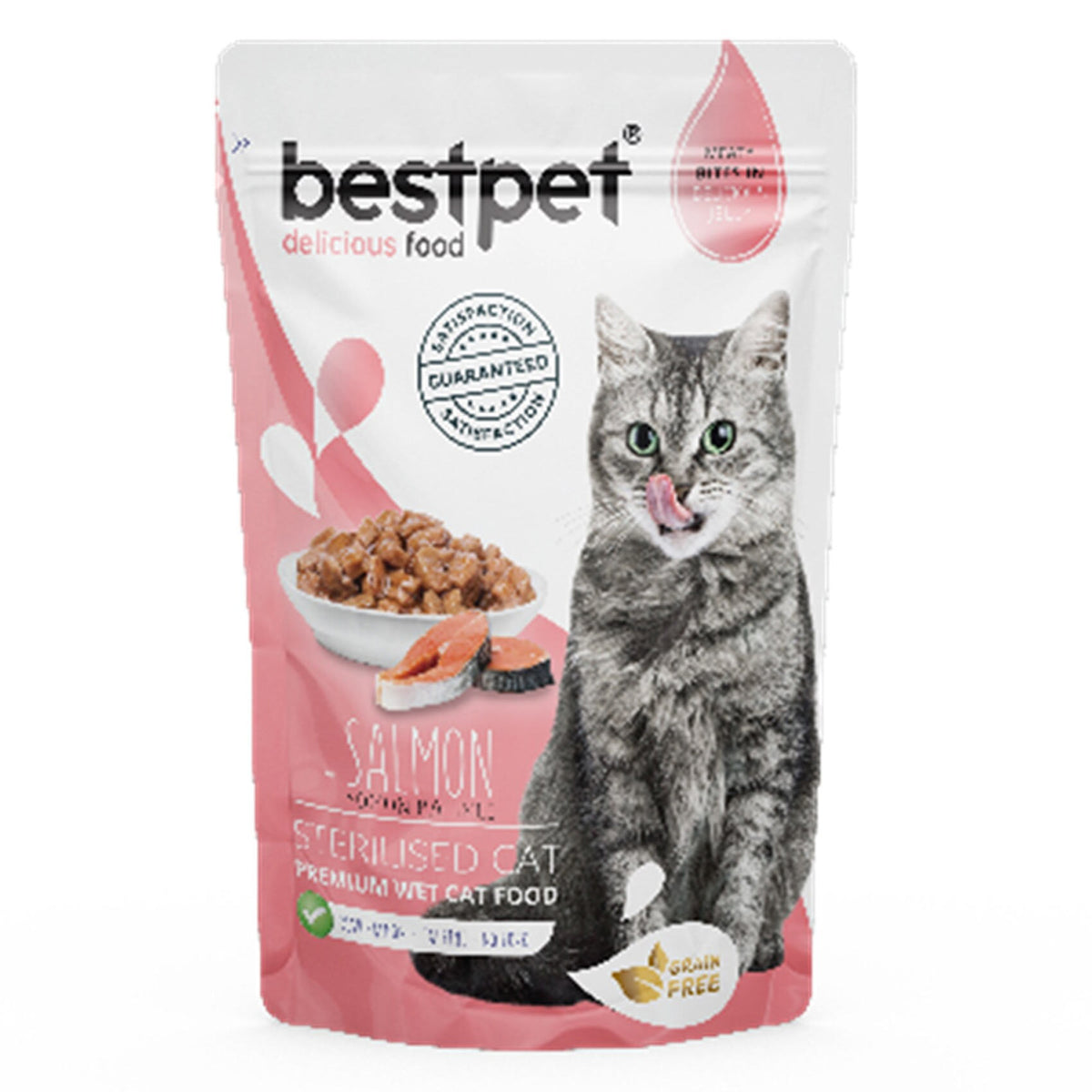 BestPet Salmon Sterilised Cat Wet Food 85G
