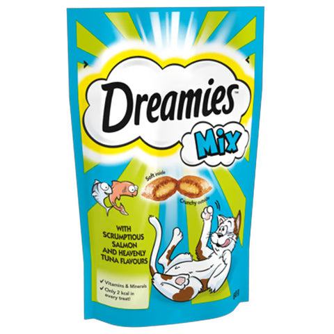 Dreamies Cat Treat With Salmon & Tuna 60g