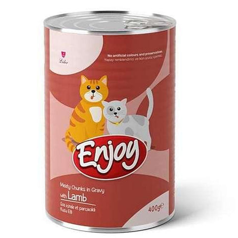 Enjoy Cat Chunks in Gravy with Lamb 400g