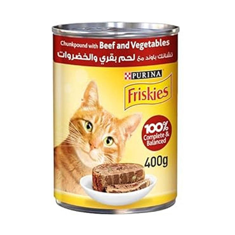 Friskies Beef And Vegetable Pate 400g