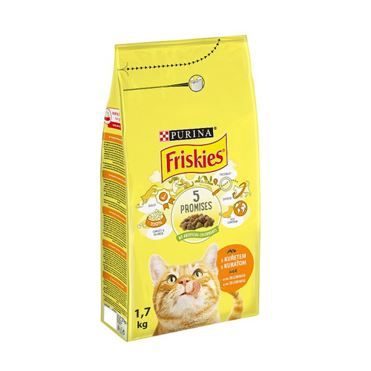Friskies Cat Food With Chicken And Vegetables 1.7kg