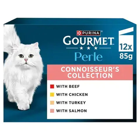 GOURMET Perle Connoisseur's Collection in Gravy Wet Cat Food 12x85g