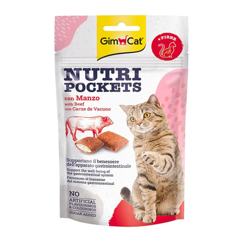 Gimcat Nutri Pockets with Beef 60 g