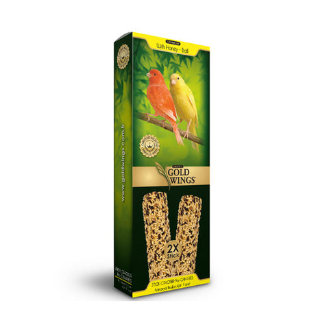 Gold Wings Premium Canary Cracker with Honey 2 Pack