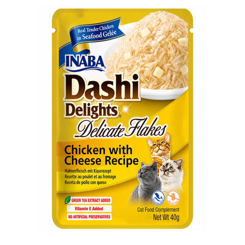 INABA Dashi Delights Delicate Flakes Chicken with Cheese Recipe in Seafood 40g