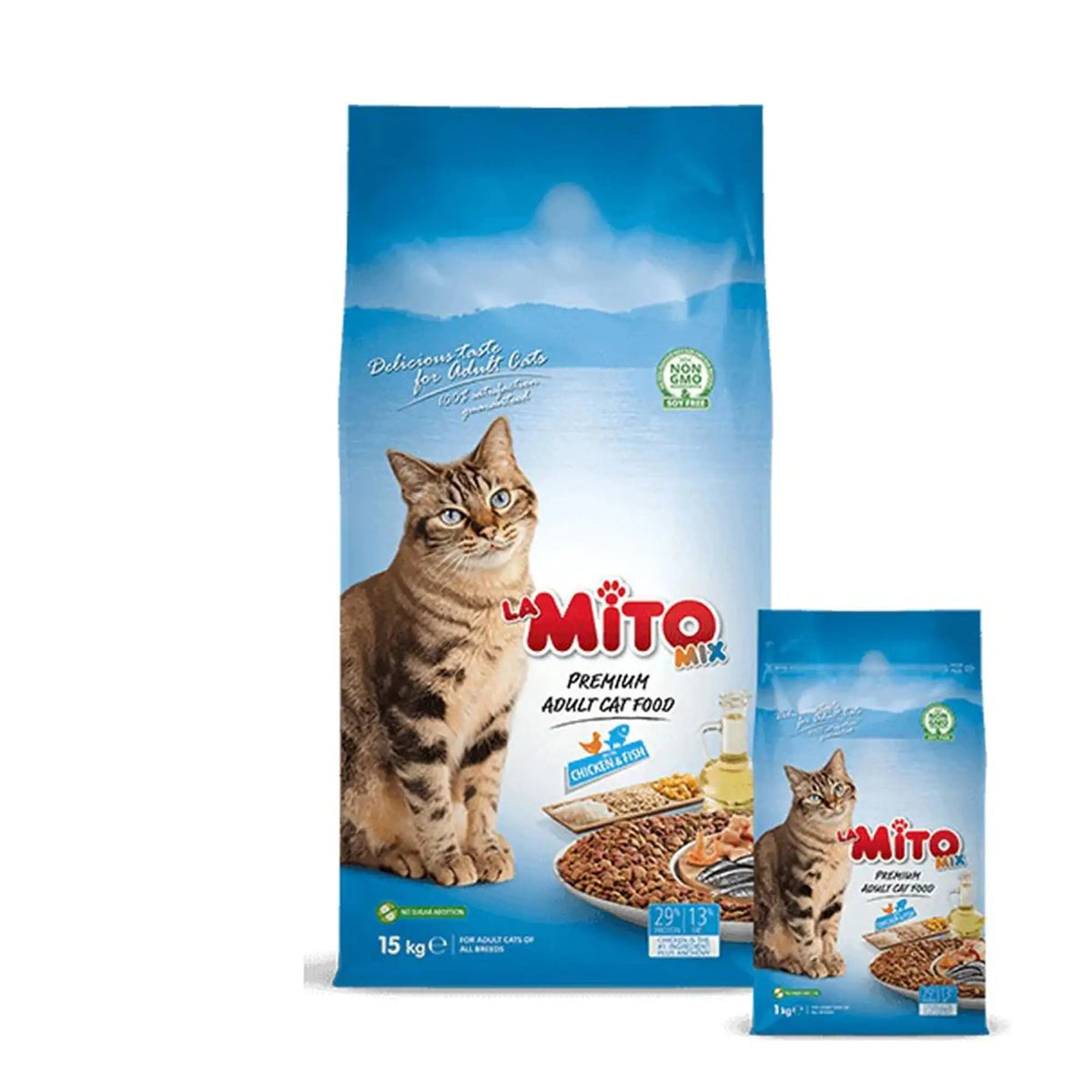 Mito Mix Chicken and Fish Adult Cat Food 15kg
