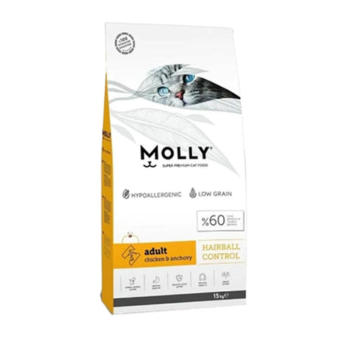 Molly Hairball Control Adult Chicken & Anchovy 2kg