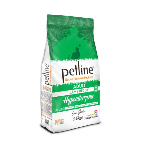 PETLINE SUPER PREMIUM ADULT LAMB RECIPE 1.5k