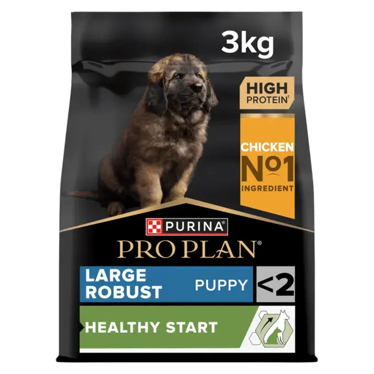 PRO PLAN Large Robust Puppy Healthy Start Chicken Dry Dog Food 3Kg