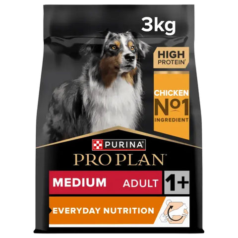 PRO PLAN Medium Everyday Nutrition Chicken Dry Dog Food 3Kg