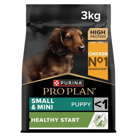 PRO PLAN Small & Mini Puppy Healthy Start Chicken Dry Dog Food 3Kg