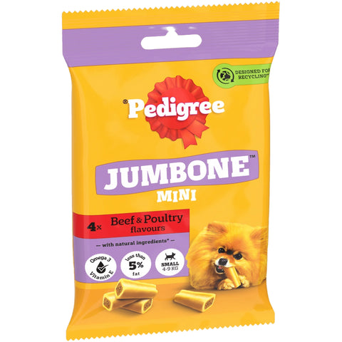 Pedigree Jumbone Small Dog Beef & Poultry 4pcs 160g