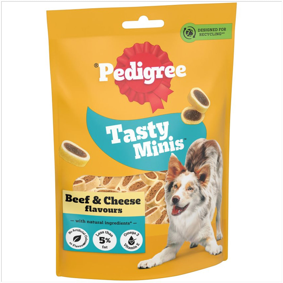 Pedigree Tasty Minis Beef & Cheese 140g