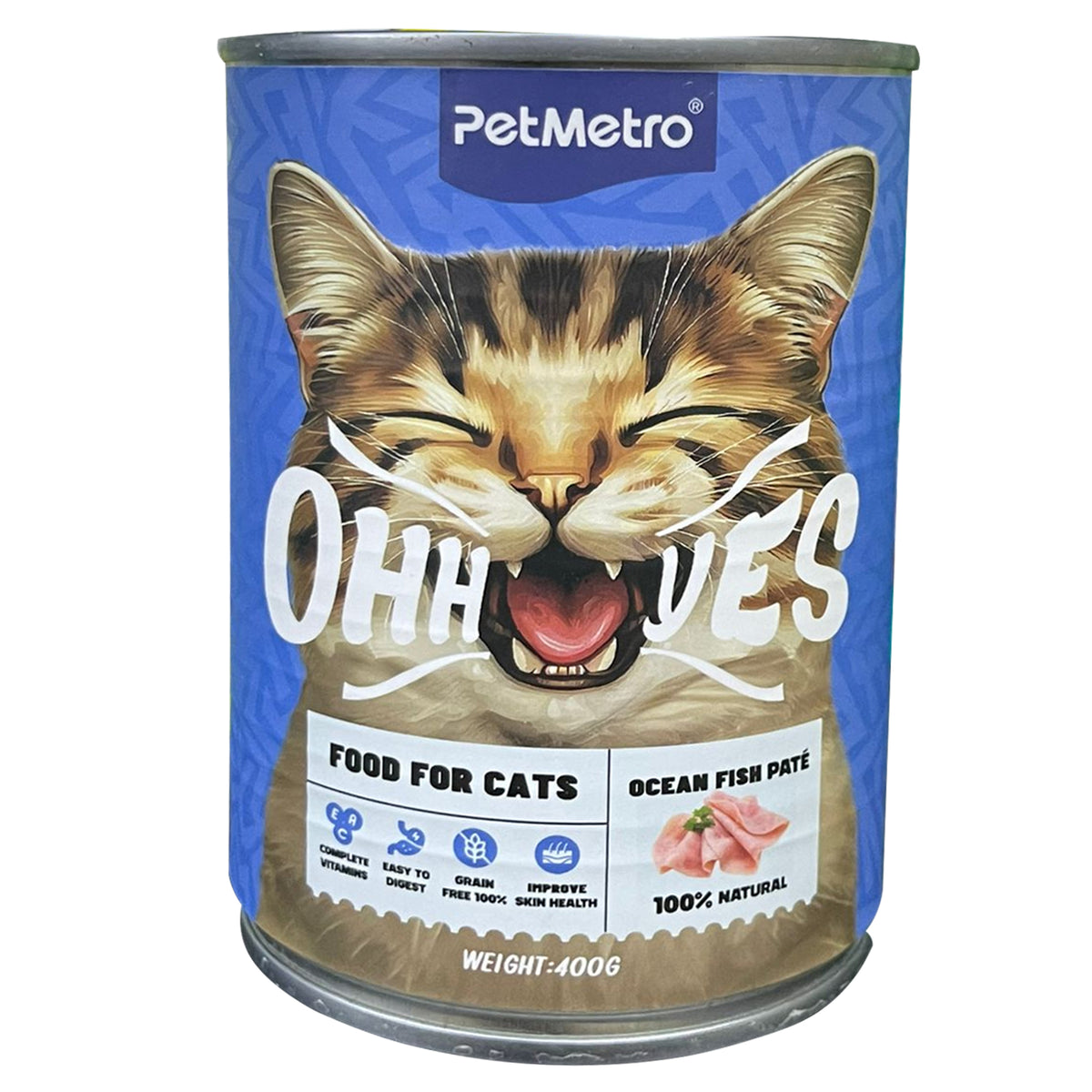 PetMetro Cat Wet Food Pate 400g Fish