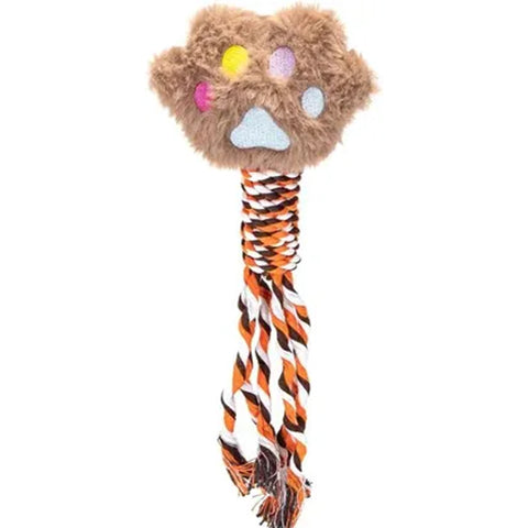 Plush Paw Rope Dog Toy for Chewing & Tugging