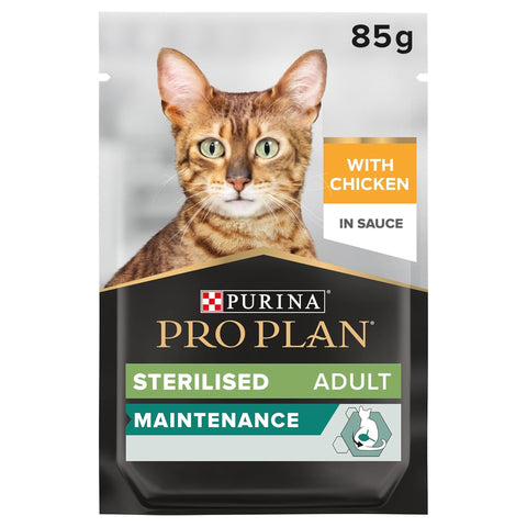 Pro Plan Sterilised Adult Wet Cat Food Chicken in Gravy 85g x10 pcs