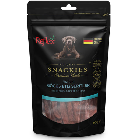 Reflex Natural Snackies Prime Duck Breast Stripes 90g