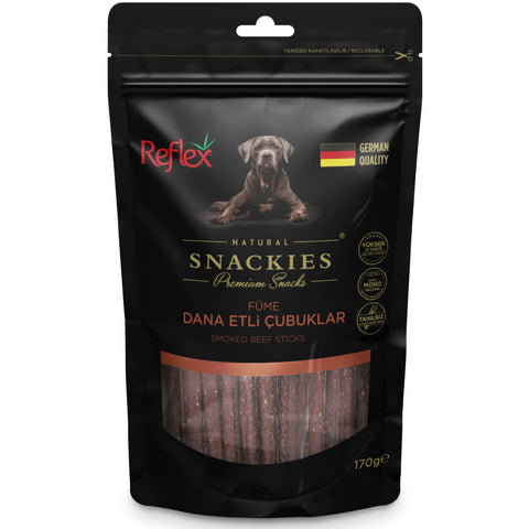 Reflex Natural Snackies Smoked Beef Sticks 170g