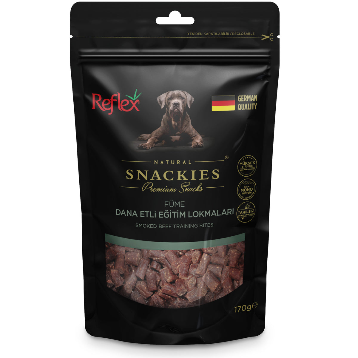 Reflex Natural Snackies Smoked Beef Training Bites 170g