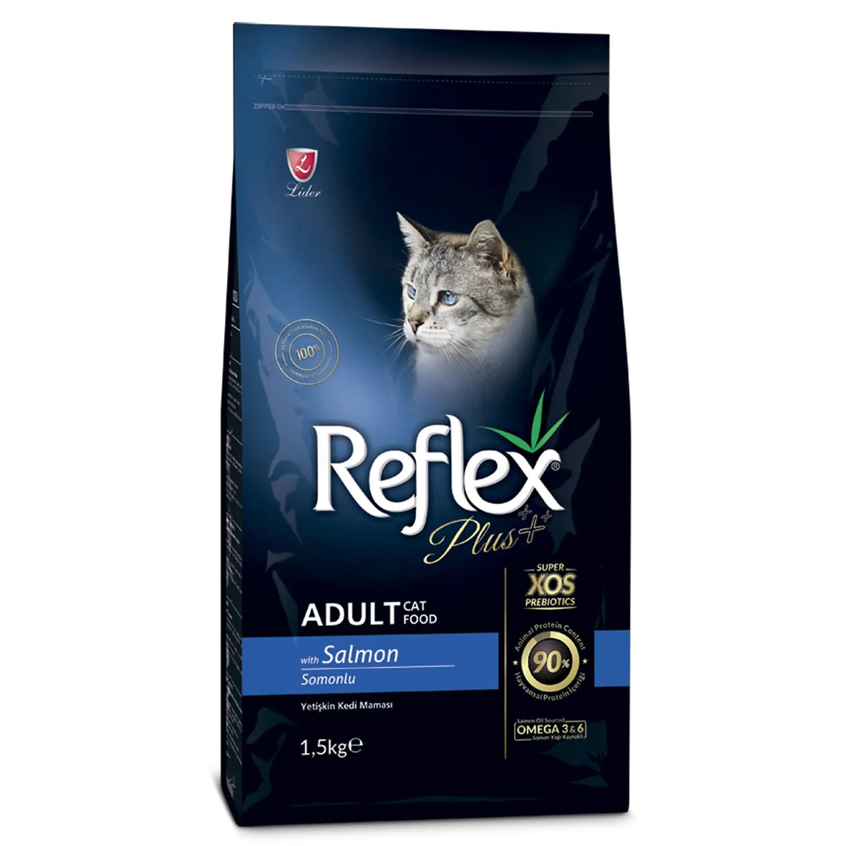 Reflex Plus Adult Cat Food with Salmon 1.5kg