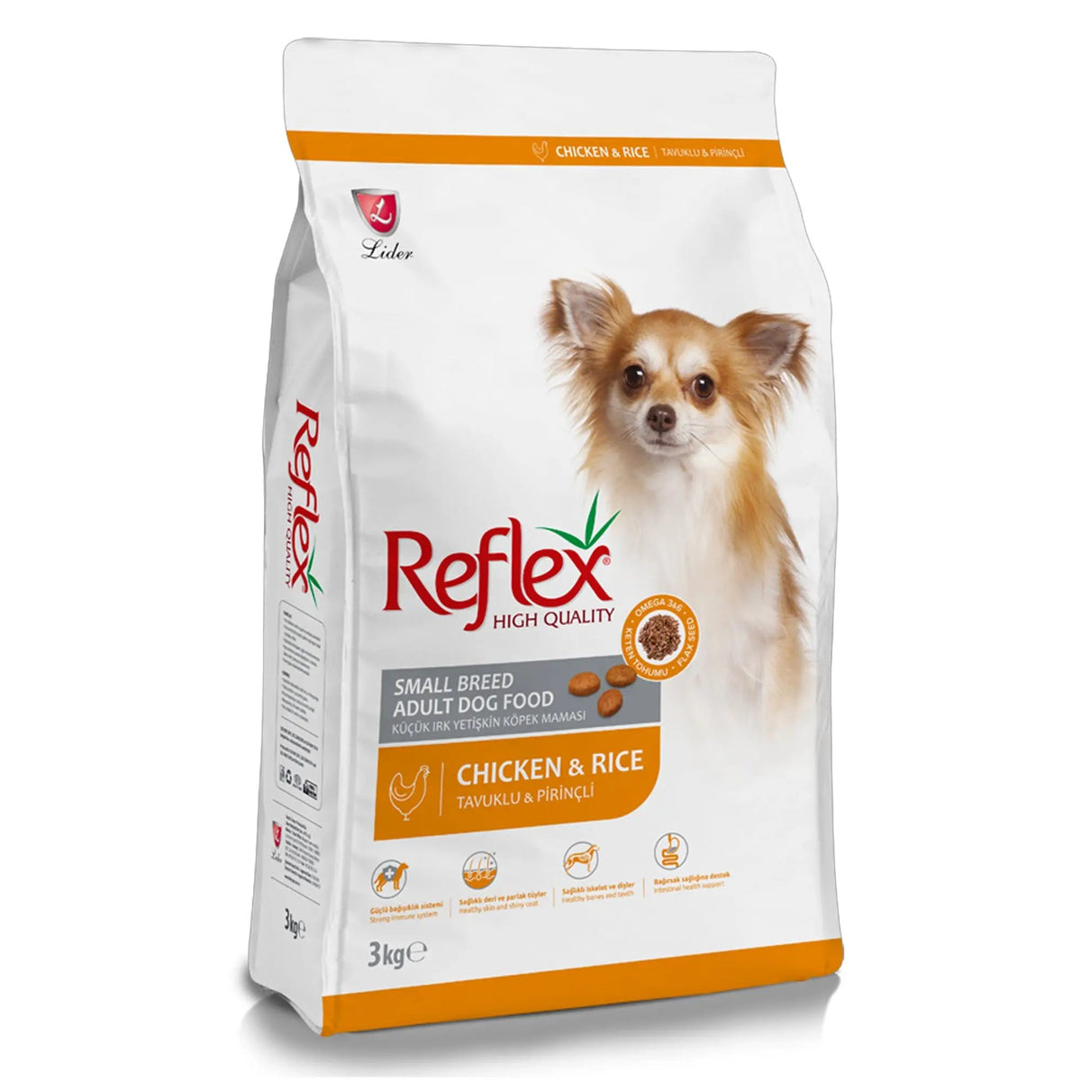 Reflex Small Breed Adult Dog Food with Chicken & Rice 3KG