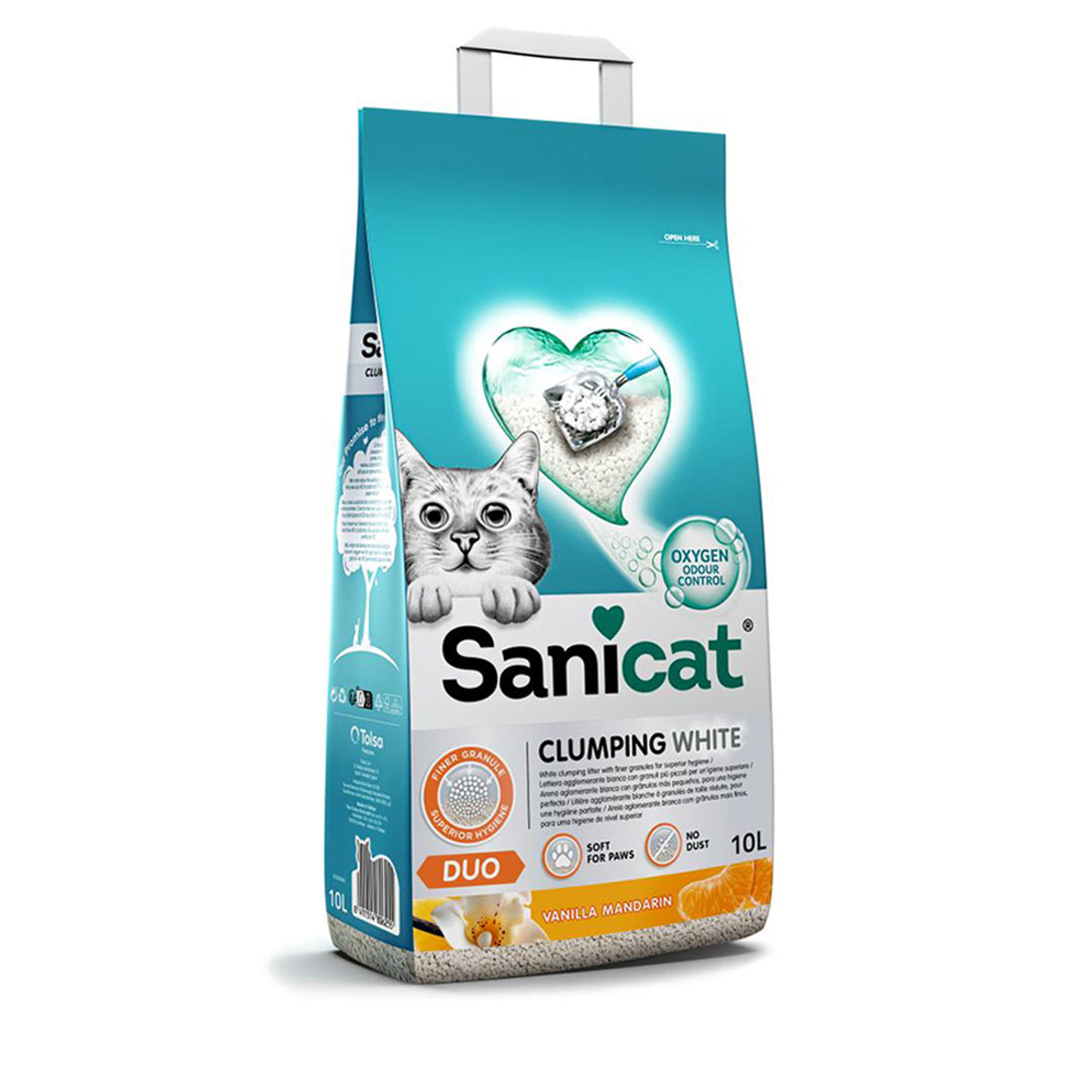 SANICAT CLUMPING WHITE VANILLA 10L