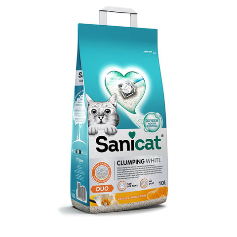 SANICAT CLUMPING WHITE VANILLA 10L