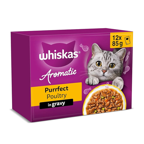 Whiskas aromatic Poultry In Gravy+1  12x85g