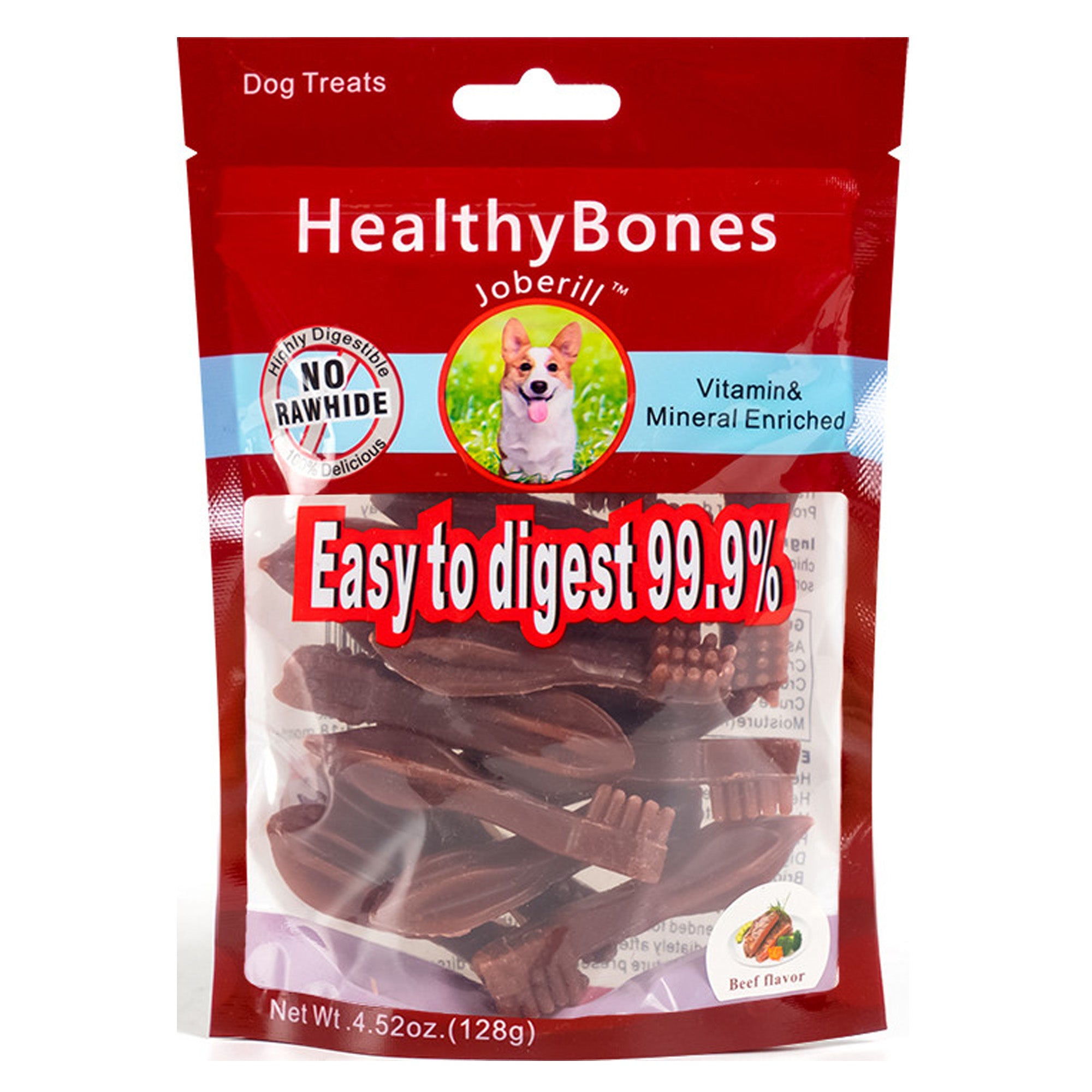 Healthy Bones Sticks Tooth Brush Beef 128g Healthy Bones Sticks Tooth Brush Beef 128g