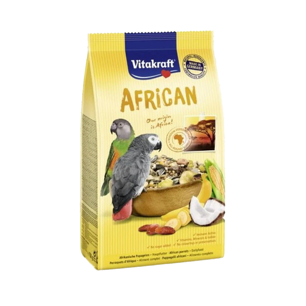 Vitakraft African parrots with grains and fruits 750g