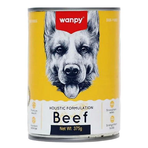 Wanpy Holistic Formulation Beef Wet Dog Food 375g
