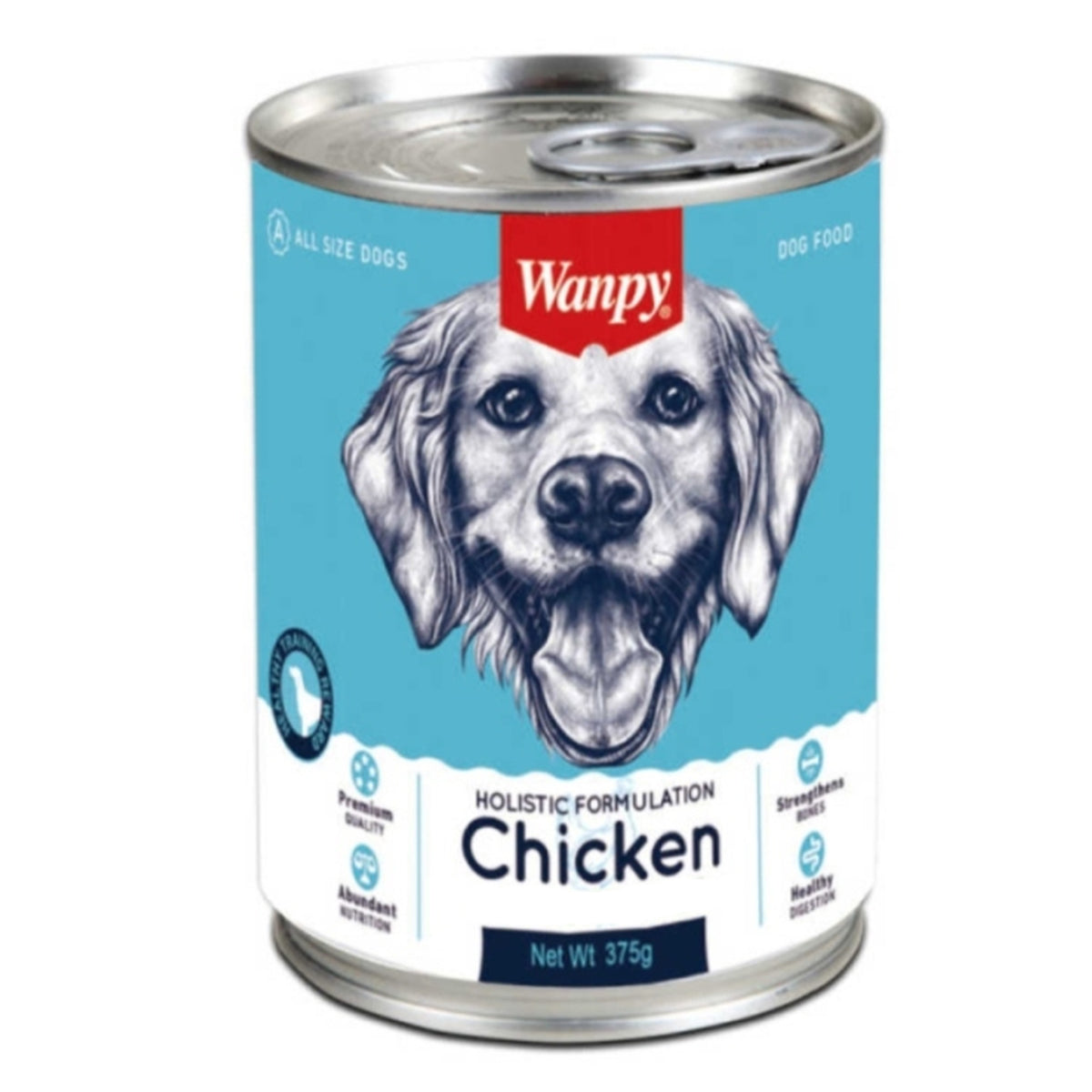Wanpy Holistic Formulation Chicken Wet Dog Food 375g