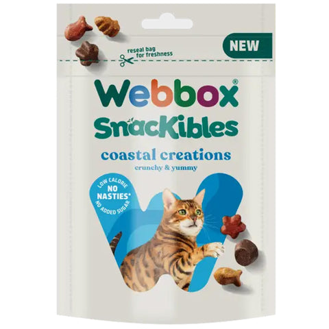 Webbox Snackibles Coastal Creations Cat Treats 85g