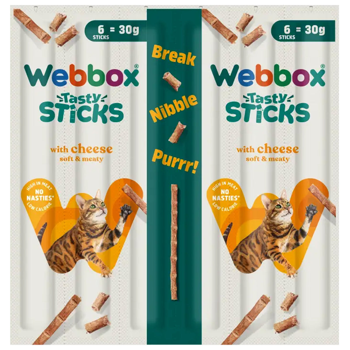 Webbox Tasty Sticks Cheese Cat Treats