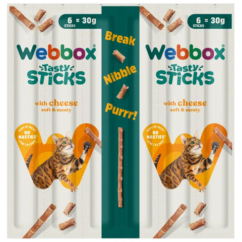 Webbox Tasty Sticks Cheese Cat Treats